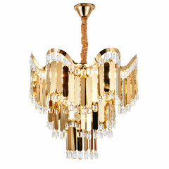 Candelabru Lux cu Cristale Auriu 78 cm Model 78012-780FG
