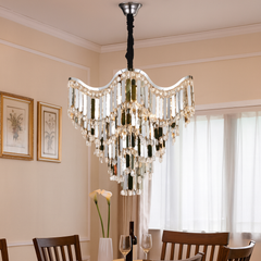 Candelabru modern, Ø780×H656 mm, E27 max 60W×18, 78012-780 CH