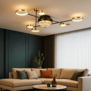 Lustra LED Moderna 7821 138W Alb cu Telecomanda