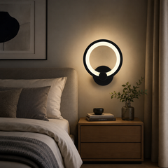 Aplica Led Neagra 11W cu LED integrat negru metal