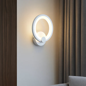 Aplica LED alba rotunda 22W cu lumina calda-neutra-rece
