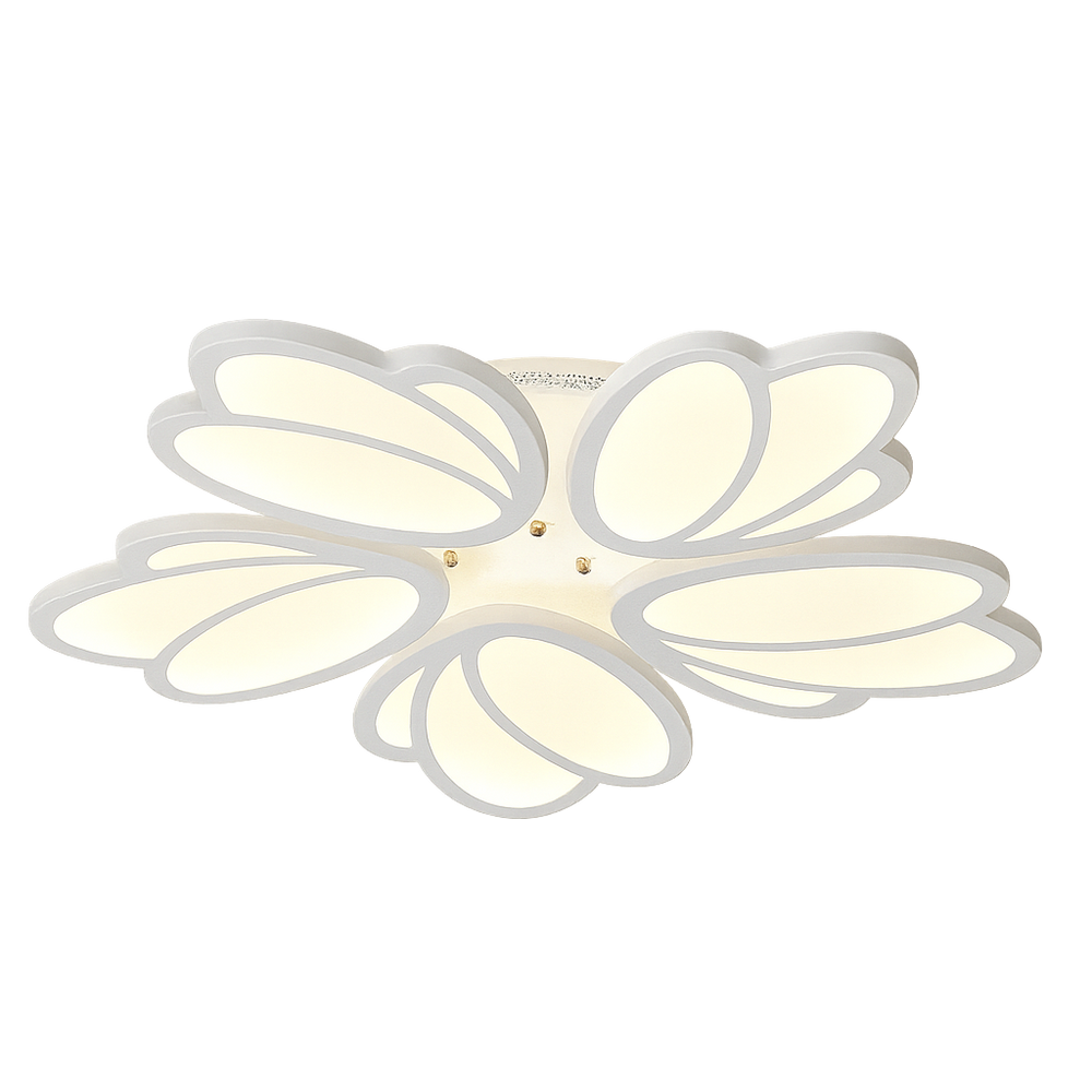 Lustra LED 8101-5 110W cu design floral modern si lumina reglabila, ideal a pentru livinguri elegante si luminoase