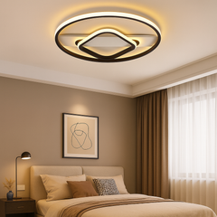 Lustra LED patrata 8769 120W 9600lm, potrivit a pentru dormitoare moderne cu iluminare clara si estetica minimalista