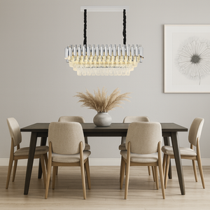Candelabru cristal oval argintiu – model 9001-800×300 SY