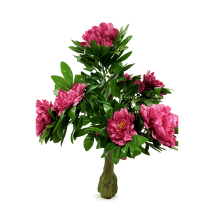 Copac artificial cu flori bujor rosu 90 cm XC-BJ2R-90CM