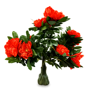 Copac artificial cu flori bujor rosu 90 cm XC-BJ2R-90CM