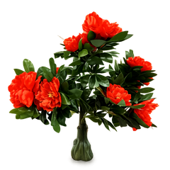 Copac artificial cu flori bujor rosu 90 cm XC-BJ2R-90CM