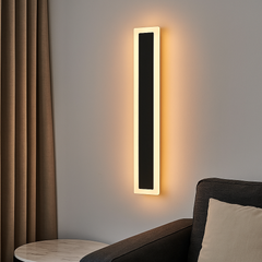 Aplica LED 71103/900MB negru mat, lumina calda 3000K, montaj vertical in living modern, design foarte inalt si elegant.