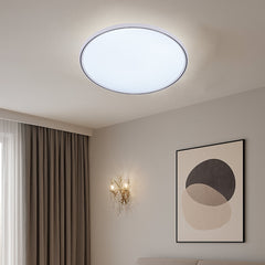 Plafoniera LED rotunda 260mm alb-negru, 24W, lumina rece 6500K, design modern pentru baie, hol, bucatarie sau birou