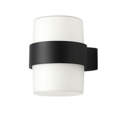 Aplica LED 10W IP65 negru mat, lumina calda pentru holuri si coridoare elegante.