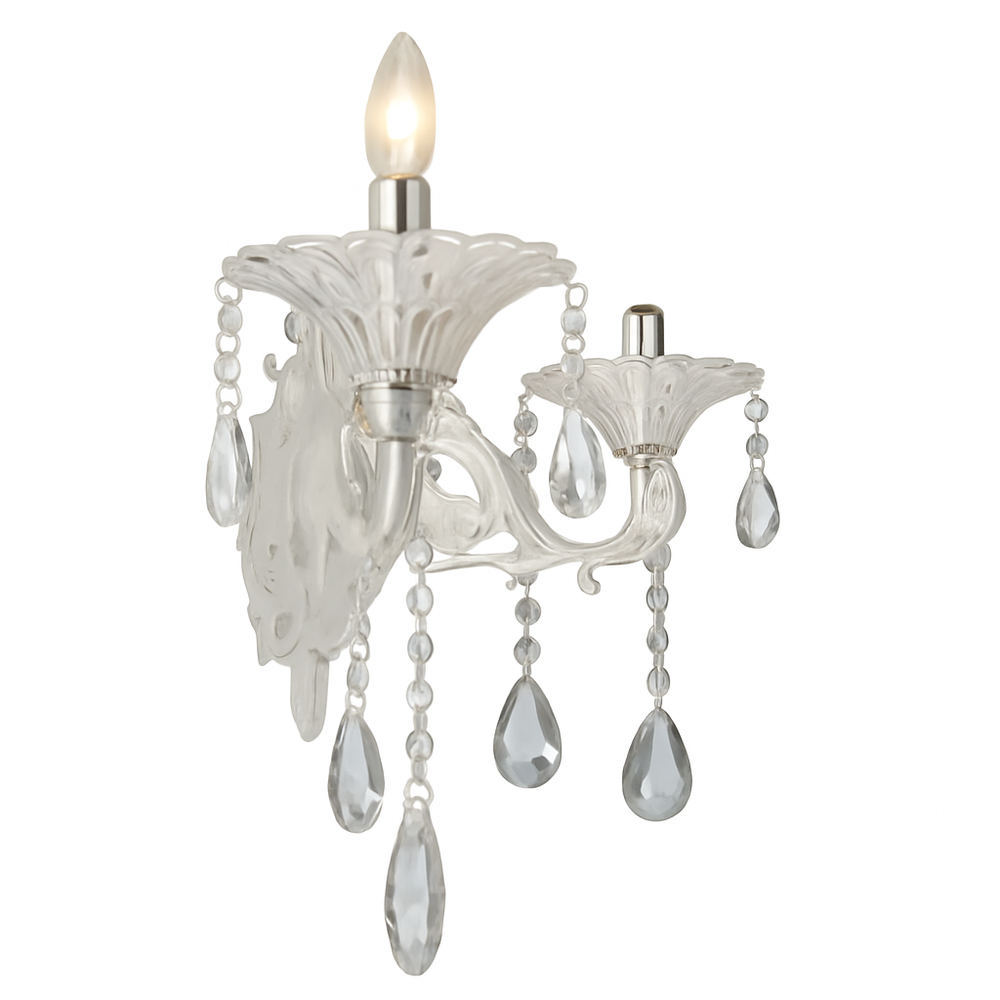 Aplica clasica 9010/2 alb auriu cu 2 becuri E27 pentru dormitor elegant