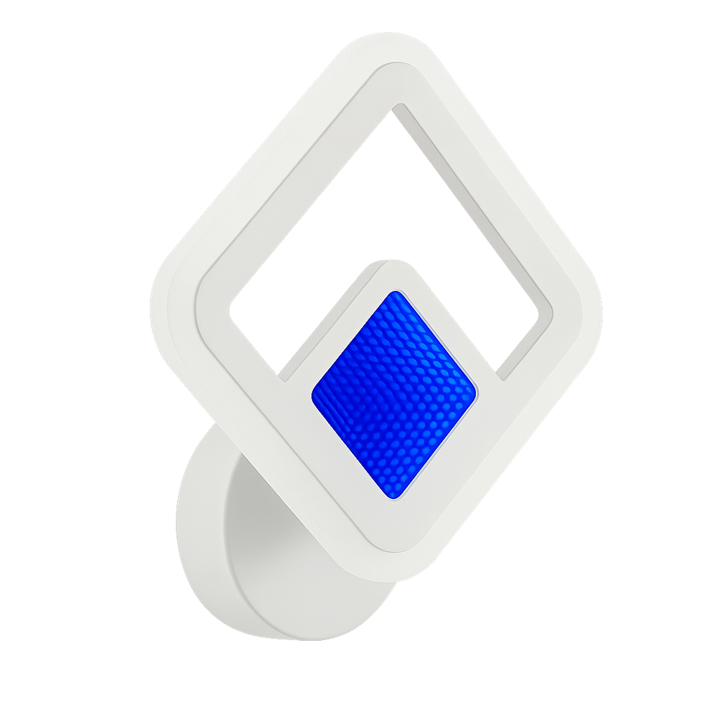 Aplica LED ultra-subtire LUBAN Slim 55mm, montata in dormitor modern, lumina reglabila 26W pentru ambient discret