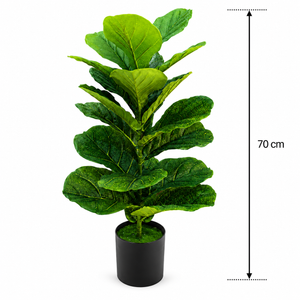 Planta Artificială Copac Tip Smochin, 70 cm, Verde, cu Ghiveci