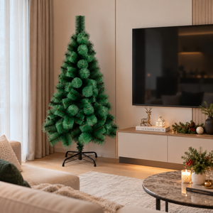 Brad Artificial MANIITSOQ, 180 cm, 220 vârfuri, Suport Metalic, Verde