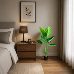 Plantă artificială Epipremnum Aureum verde, 130 cm, decorativă pentru living, birou, dormitor, restaurant, hotel și spații comerciale.