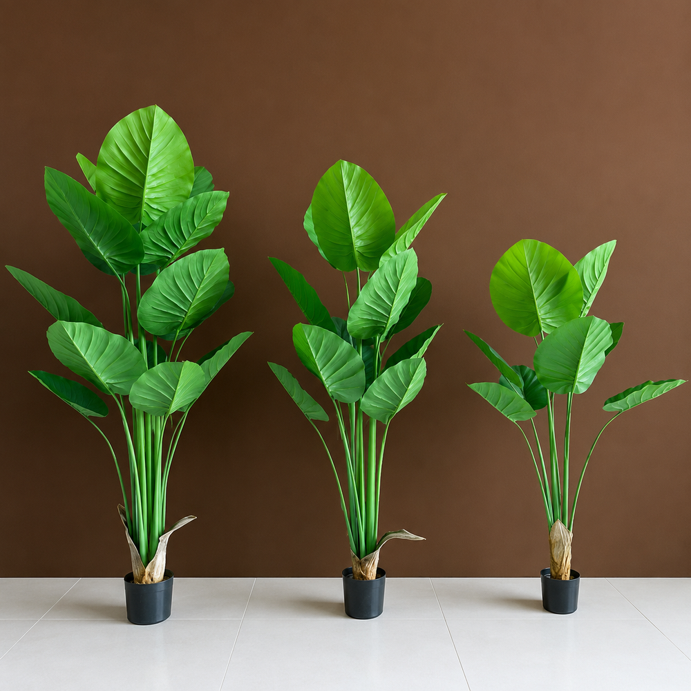 Plantă artificială Epipremnum Aureum verde, 130 cm, decorativă pentru living, birou, dormitor, restaurant, hotel și spații comerciale.