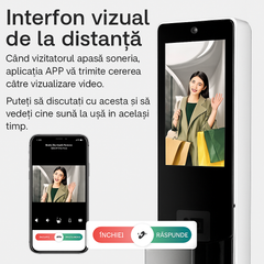 Incuietoare inteligenta LUBAN Pro pentru usa blindata, cu recunoastere faciala, amprenta, PIN, card IC si USmartGo