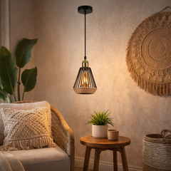 Pendul LED JD-52 E27 D15 x H24 cm iluminat interior