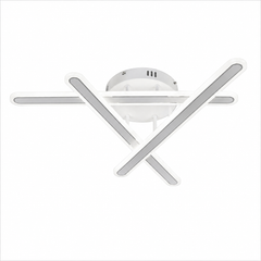 Lustra LED Moderna, Alb, Telecomanda, 108W, Reglabila 3000K-6500K - Model 73030/3WH