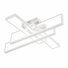 Lustra LED cu telecomanda, 164W, 3000-6500K, Telecomanda Inclusa, Alb, Model L77283/3