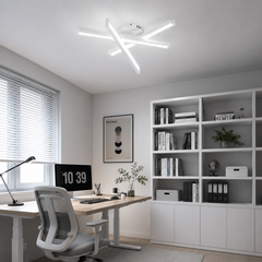 Lustra LED Alba 3 Brate, 158W, 3000-6500K, Telecomanda Inclusa, Model L77285/3