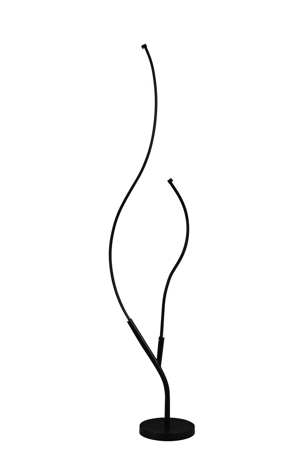 Lampadar 8742-BK negru, LED 68W, design sculptural