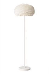 Lampadar PJA125 White alb cu pene, lampa decorativa moderna