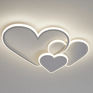 Lustra LED moderna inima alba 76W cu telecomanda 7760/500WH