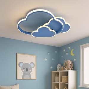 Lustra LED forma nor albastra moderna cu telecomanda 7768