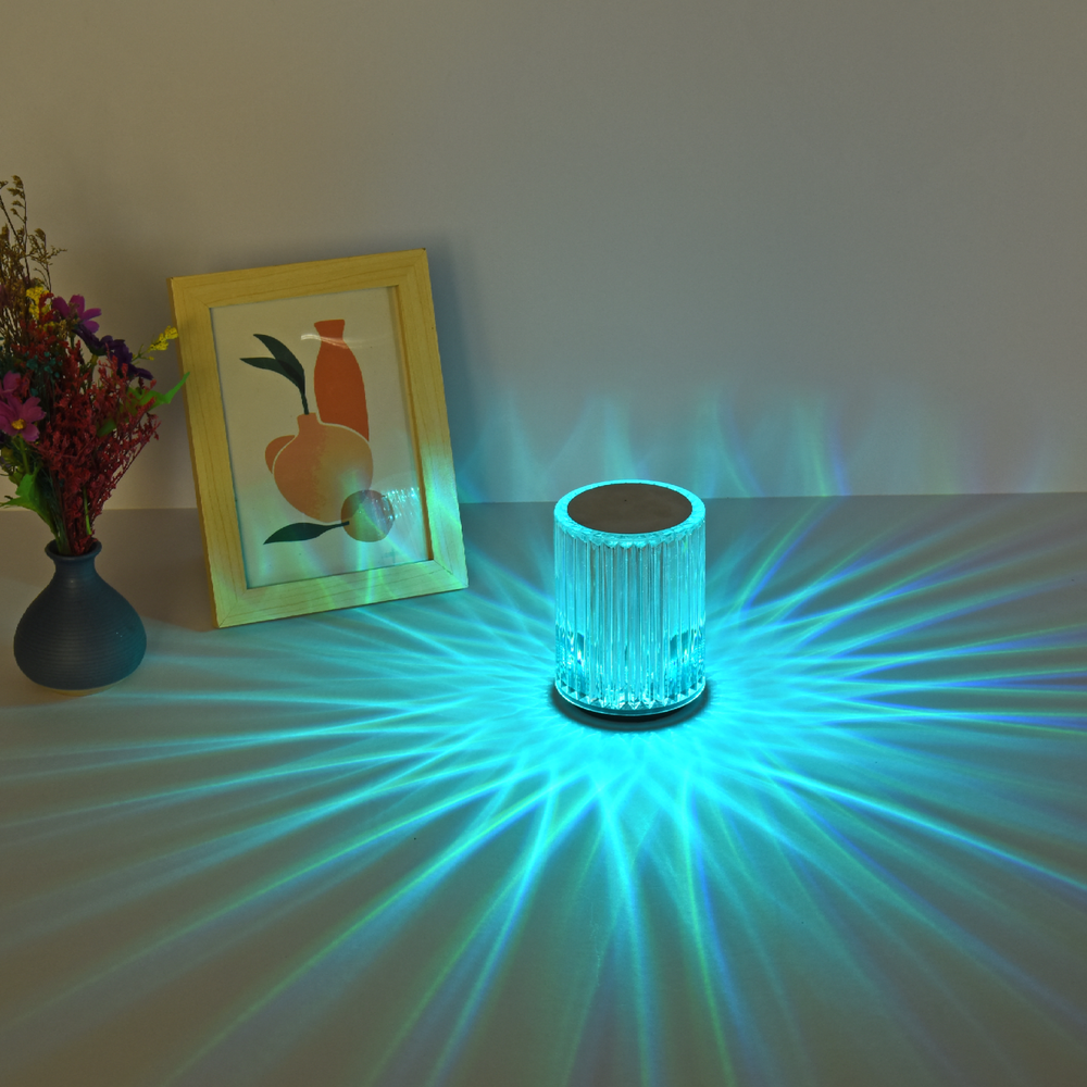 Veioza ML-1041 cristal portabila RGB camera copii