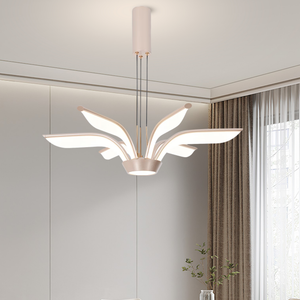 Lustra LED auriu 72W cu telecomanda design geometric F2810-6X-GD