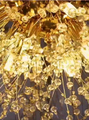 Candelabru cristal elegant 12 surse, punct decorativ luxos pentru zona de dining