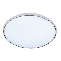 Plafoniera LED ML-003/460WH+BK 45W, rotunda alba cu contur negru si lumina rece 6500K, ideala pentru zone de dining moderne.