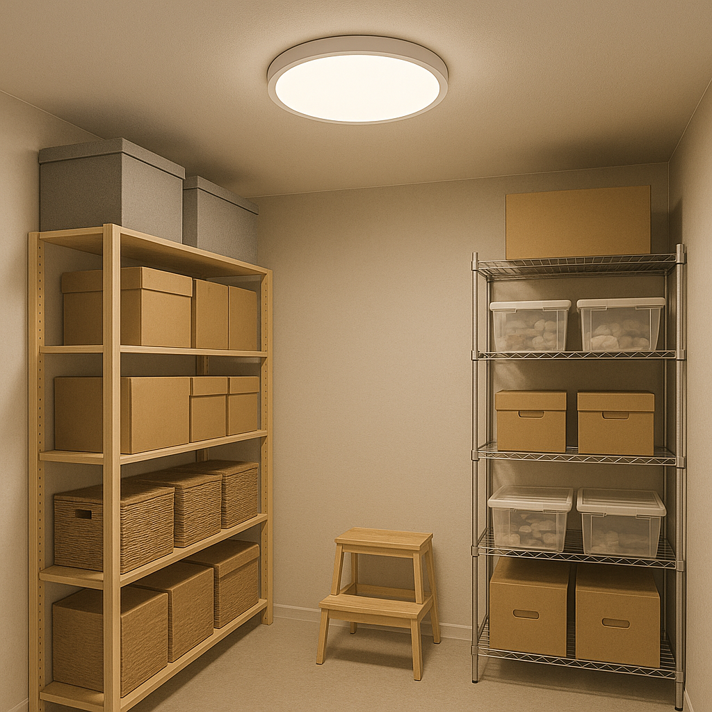 Plafoniera LED rotunda alba 71392WH 14.5×2W cu lumina clara si eficienta, perfecta pentru debarale si spatii de depozitare.