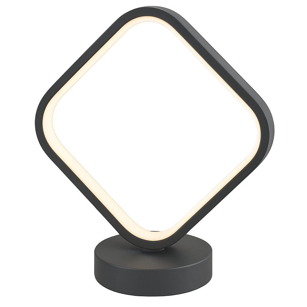 Veioza LED patrata negru mat de 26W cu lumina reglabila si 3 tonuri aduce un accent modern si elegant in decorul livingului contemporan.