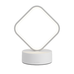 Veioza LED patrata alba 26W cu lumina reglabila in 3 trepte adauga un accent modern si luminos in decorul livingului contemporan.