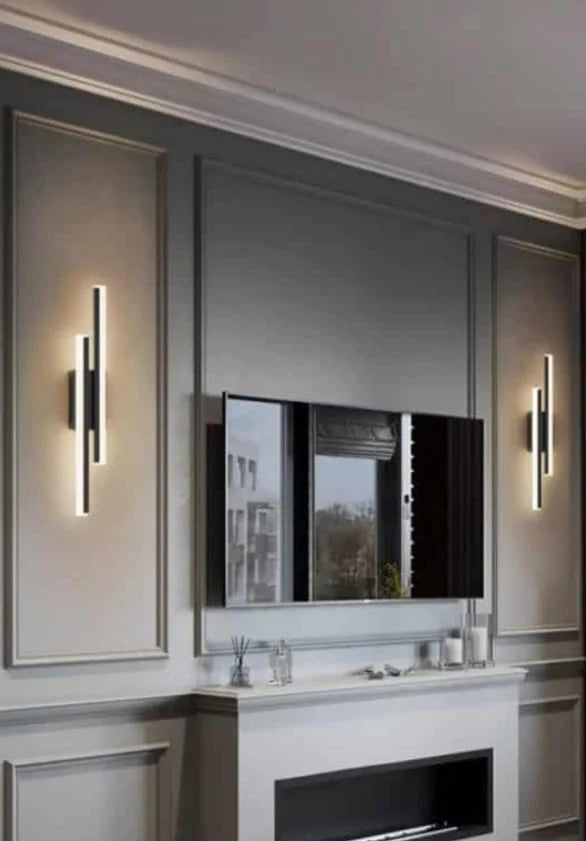 Aplica LED sferica neagra LUBAN, Ø40 cm, lumina ambientala uniforma, design modern pentru living contemporan