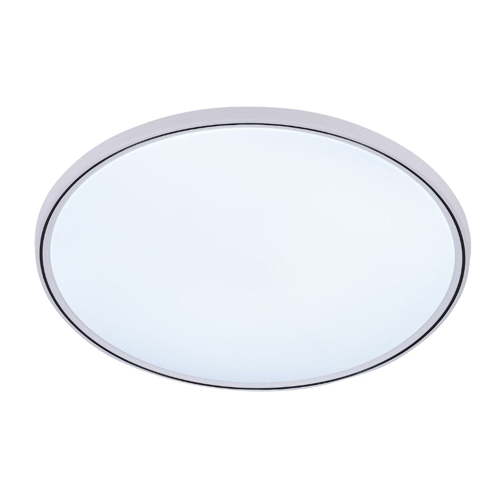 Plafoniera LED rotunda 260mm alb-negru, 24W, lumina rece 6500K, design modern pentru baie, hol, bucatarie sau birou