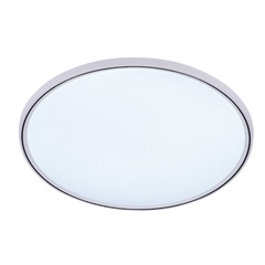 Plafoniera LED rotunda 460mm alb-negru, 96W, lumina rece 6500K, design modern pentru bucatarie, baie sau birou
