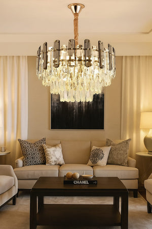 Candelabru cristal rotund elegant 50 cm model 9029/500