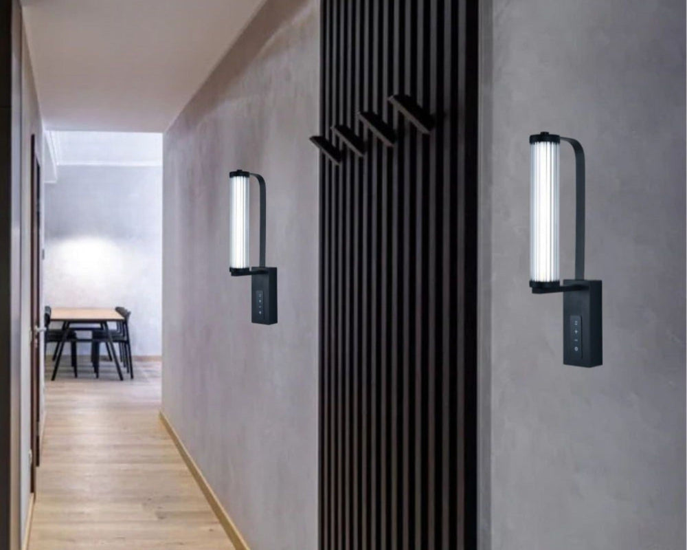 Aplica LED moderna 59227/440 negru cu panou tactil si lumina ajustabila pentru hol