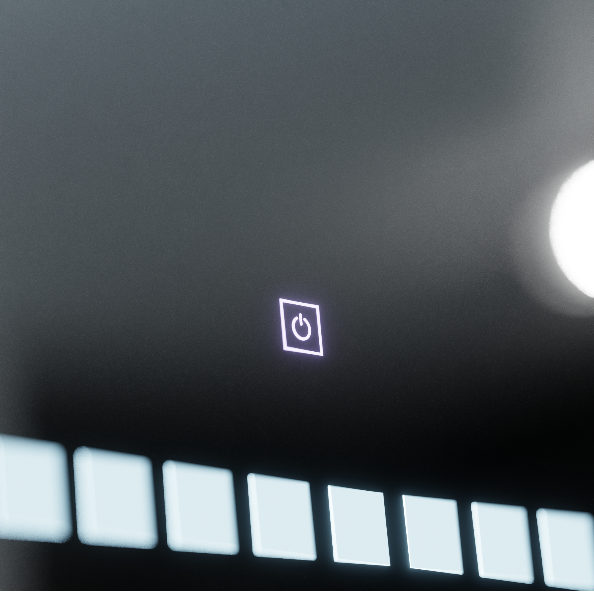 Oglinda LED 80x60 cm cu touch si lumina reglabila, design modern pentru baie, cu iluminare uniforma pe contur.
