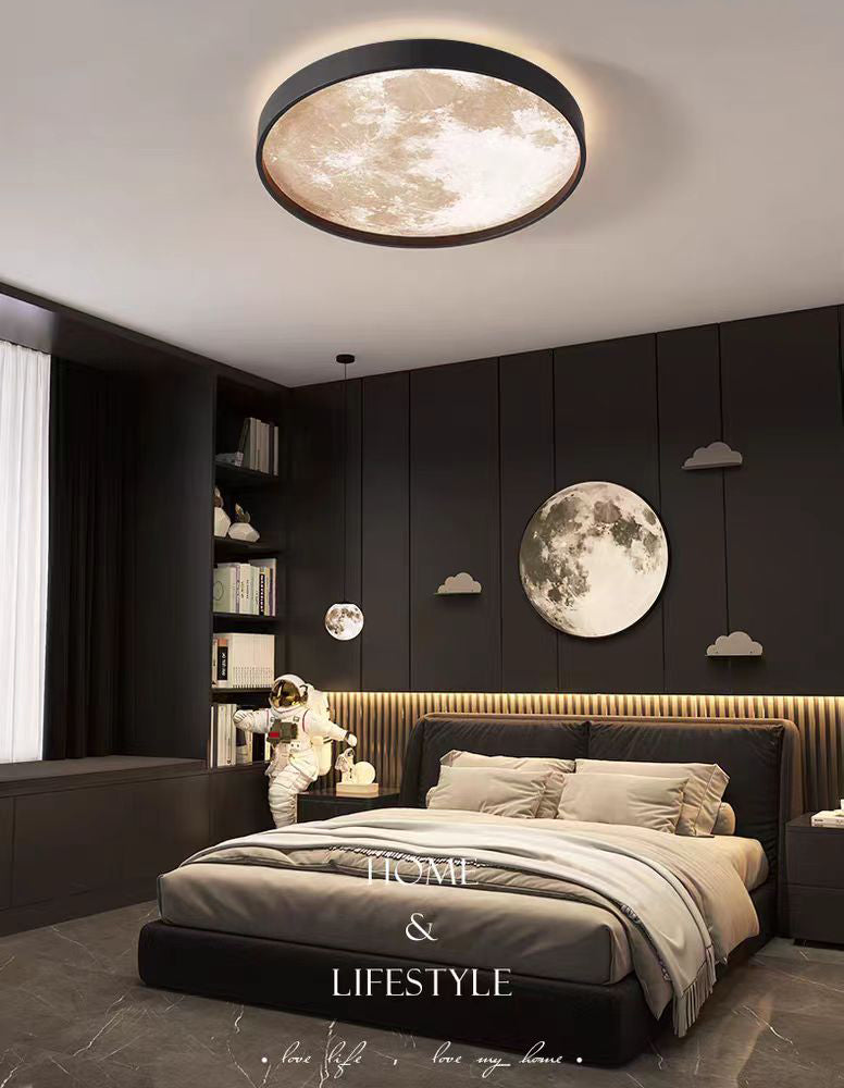 Plafoniera LED rotunda 390mm, 54W, lumina reglabila 3000K 4500K 6500K, iluminare uniforma pentru camera copii moderna