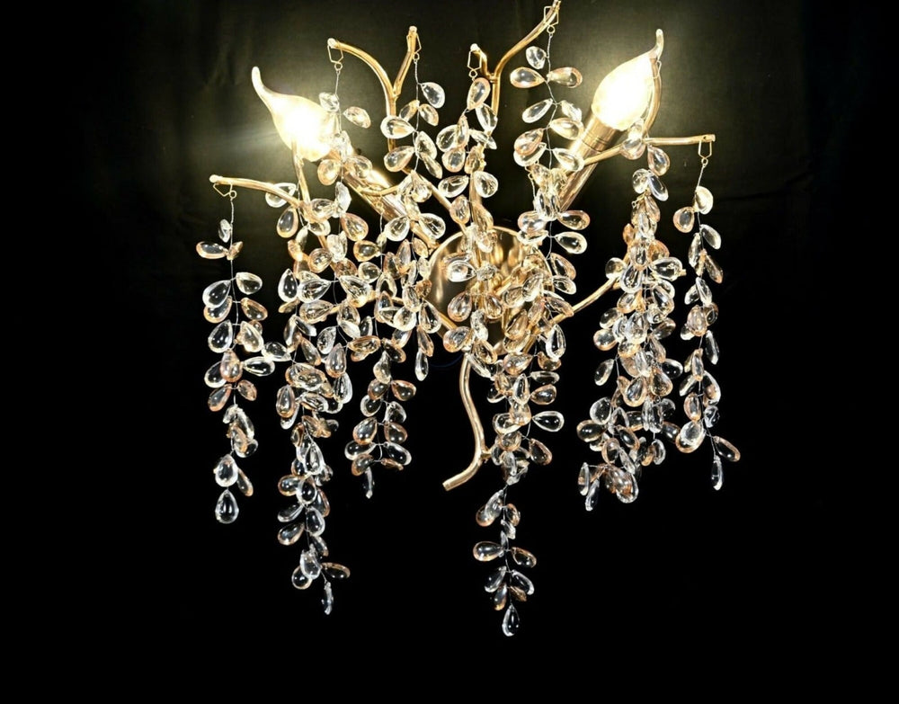 Aplica 27096/2FG aurie cu sticla si 2 E14, Ø30 cm, ideala pentru coridoare elegante cu lumina calda si efect decorativ modern.