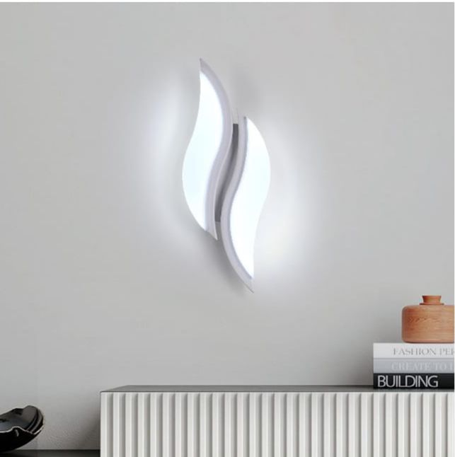 Aplica LED sferica LUBAN Orb Alb Ø290mm, montata pe perete in dormitor modern, lumina reglabila 20W pentru ambient fin