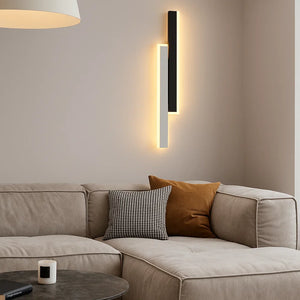 Aplica LED bicolor aluminiu 36W forma verticala 600mm 3 culori