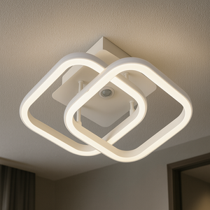 Aplica LED Patrata cu Senzor 71363/2WH 22W Alb pentru Interior