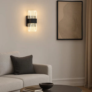 Aplica LED moderna neagra 8W, lumina ajustabila 2800–6500K