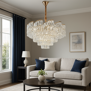 Candelabru decorativ auriu cascada 60 cm model 3382/600 FGD