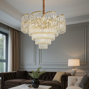 Candelabru decorativ auriu cascada 80 cm model 3382/800 FGD